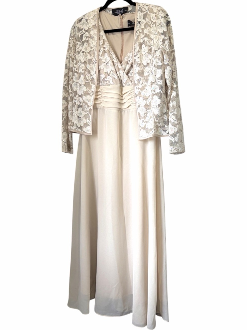 R & M Collection Formal Occasion/Mother of Bride/Groom 2 Piece Dress 10